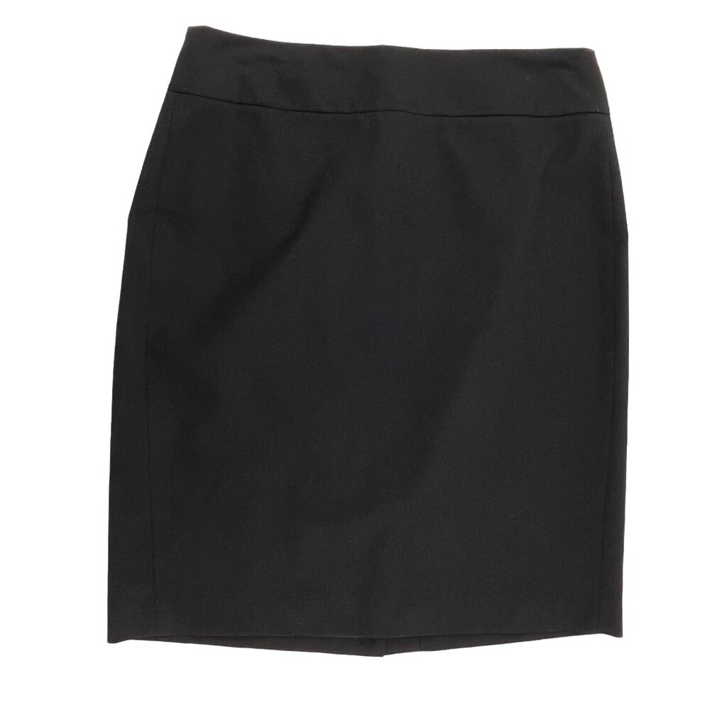 Banana Republic Women's Black Stretch Wool Pencil Skirt Classic Size 8